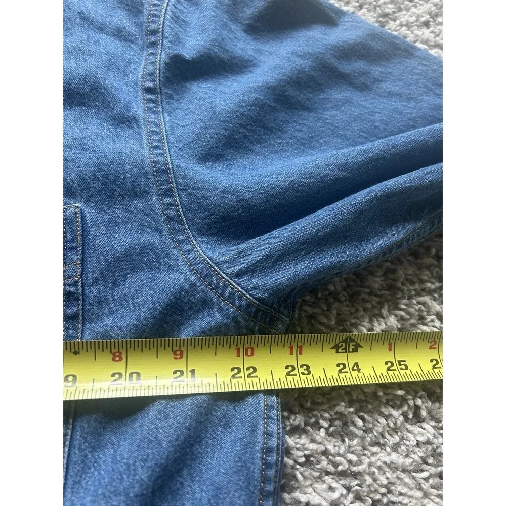 VTG Lee Denim Men's M Oktoberfest 1999 Long Sleeve Button Down 100% Cotton